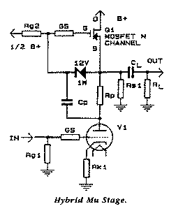 MOSFET mu-follower, from Alan Kimmel's article