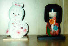 Hakata and Kokeshi dolls