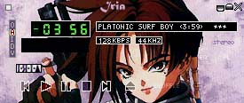 Winamp skin of Iria