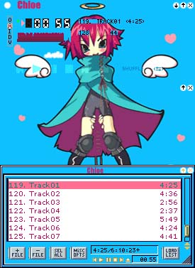 Winamp skin of Chloe