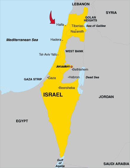 Map of Israel