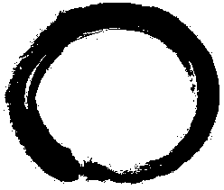 Kalligaphie: "ENSO" = Kreis, Zeichen für Vollkommenheit