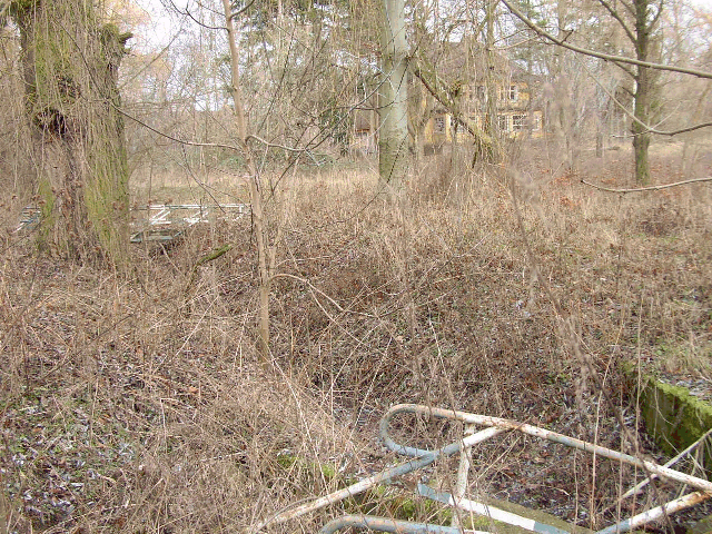 The ditch with bridge