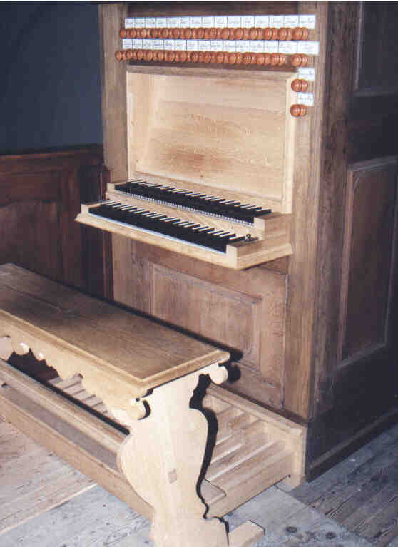 Die Spielanlage der der Sayner Stumm--Orgel