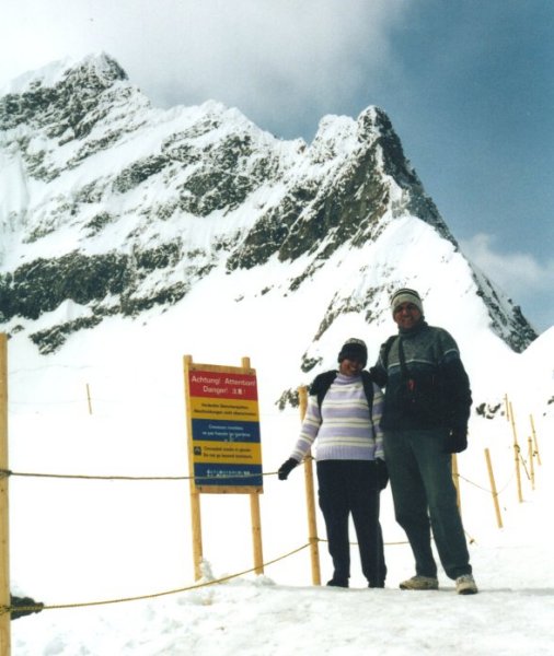 Vidya and Vasu at Jungfrau