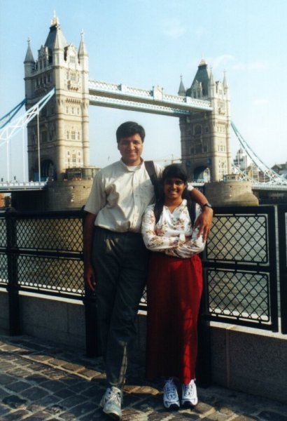 Vidya, Vasu and Tower bridge