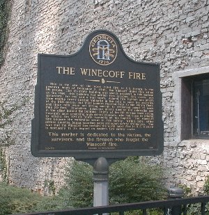 Winecoff Historic Marker, Atlanta, Georgia