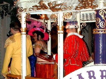 nightly parade at Harrahs Casino, New Orleans