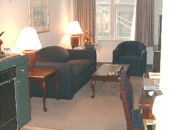 living area, Downtown Residence Inn, Atlanta