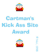 Cartman's Kick Ass Site Award