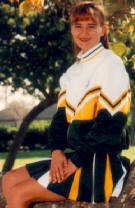 Pic of Kris in her Tall Flags Uniform