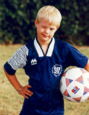 Pic of Chad in His Soccer Uniform