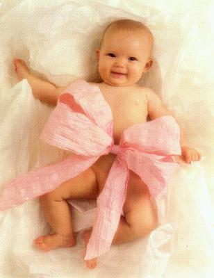 Baby with a bow