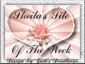 Sheila's Site of the Week Award