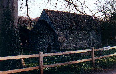 An eleventh century church, near Ewelme