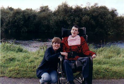 Siobhan and I on the Barrow Way walk, Carlow