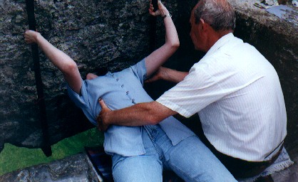 Kissing the Blarney Stone