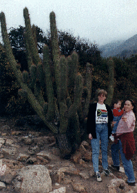 Ceci, Helmut, a cactus and I in the Parque Nacional la Campana