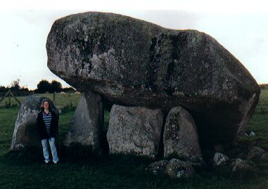 Carla at Brownshill Dolmen, County Carlow