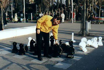 One of those big chess thingies.