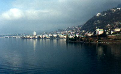 The view from Chateau de Chillon.