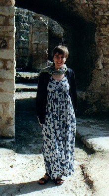 Standing amongst the ruined Roman baths at Carthage