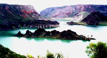 The Valle Grande dam, near Mendoza