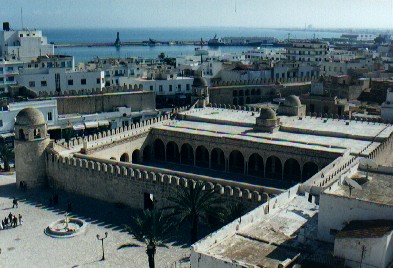 The Great Mosque in Sousse - photograph taken from the nearby ribat tower