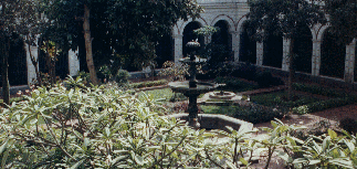 The courtyard of the monastery