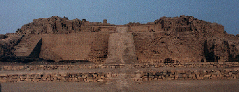 One of the older pyramids at Pachacamac