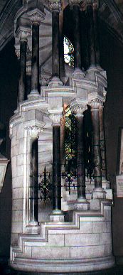 A spiral staircase inside St Patrick's Cathedral, Dublin