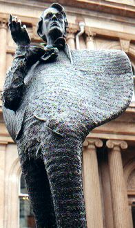 A statue of Yeats, Sligo