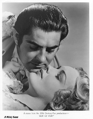 Tyrone Power with Frances