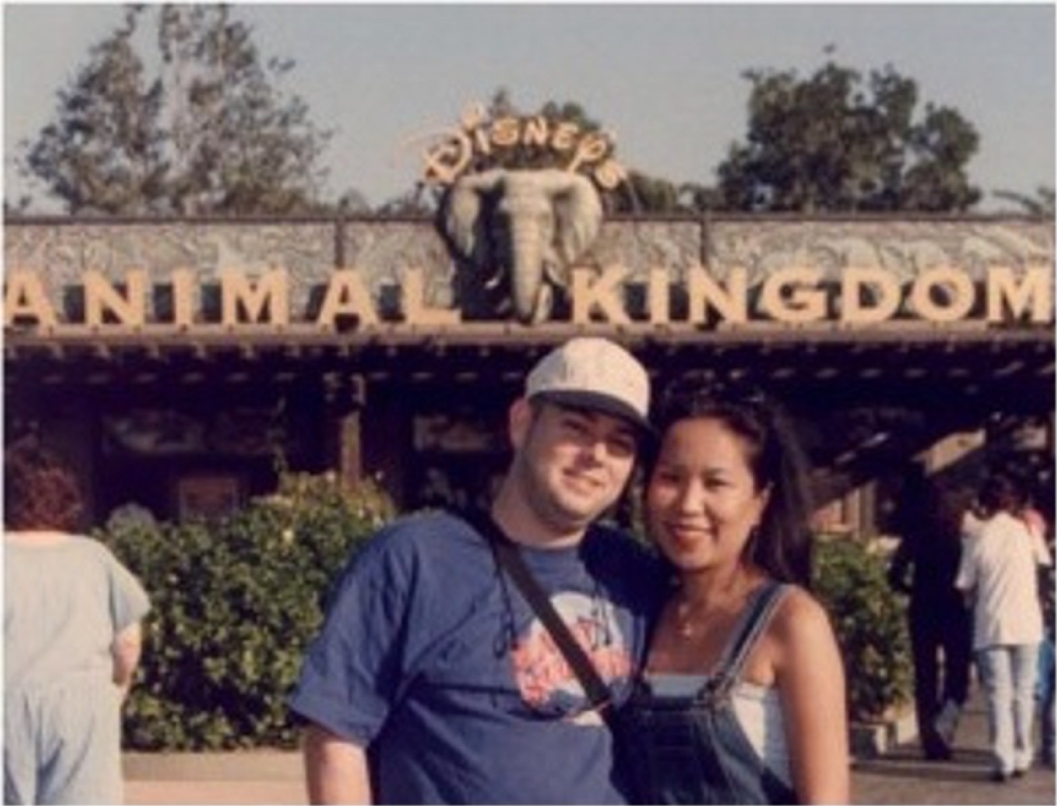 Jeff & Carmela on their honeymoon in Disney World Orlando, Florida.