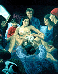 Home Birth Painting