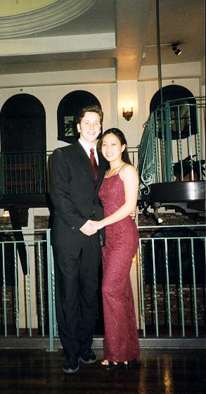 Hongee and Doron at her Kappa Kappa Gamma formal for 1999