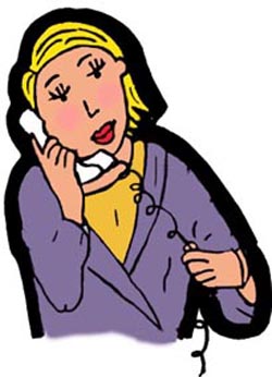 woman speaking on the phone