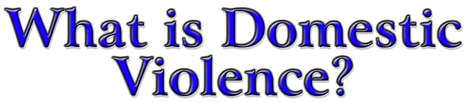 What is Domestic Violence?