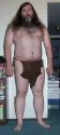 Brown buckskin loincloth, indoors, thumbnail