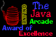 Java Arcade award of Excellence