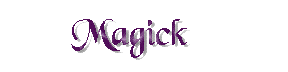 Title graphic - Magick