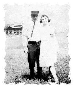 Young Edward & Gladys Weisingerat the beach