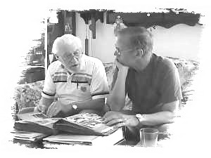 sharing information, cousins Frank & Rich Grossmann