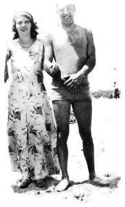 Edward and Gladys Weisinger at the beach