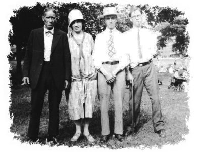 Lucy with husband Frank & sons Frank & Fred.