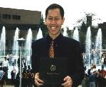 Aaron at his sister graduation at Kalamazoo - 1998