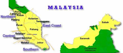 Map of Malaysia