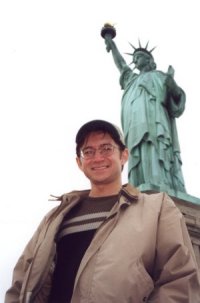 Kelvin with Lady Liberty