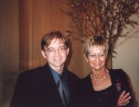 Kelvin and mom at Jean Georges