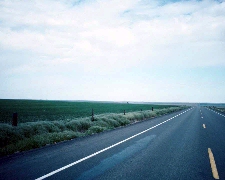 Photo of a small country road